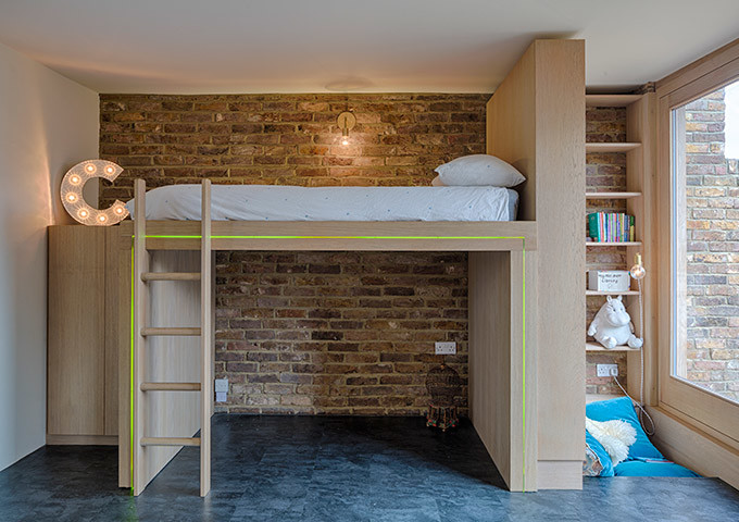 Creating loft space for boys bedroom