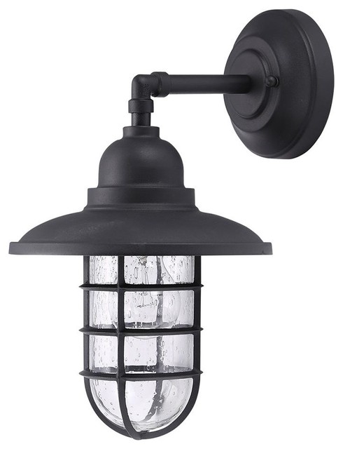 Shipman 1 Light Outdoor Wall Matte Black