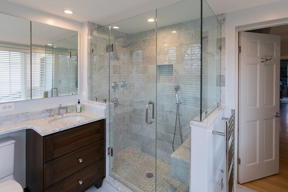 Design ideas for a small traditional bathroom in DC Metro.