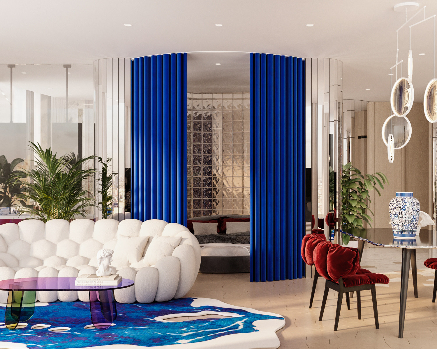 Квартира в стиле фотостудии без единой стены