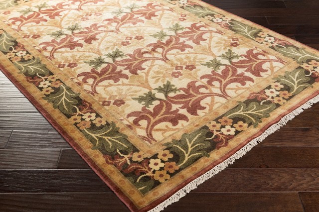 Surya Uncharted UND2007 Brown/Red Arts and Crafts Area Rug