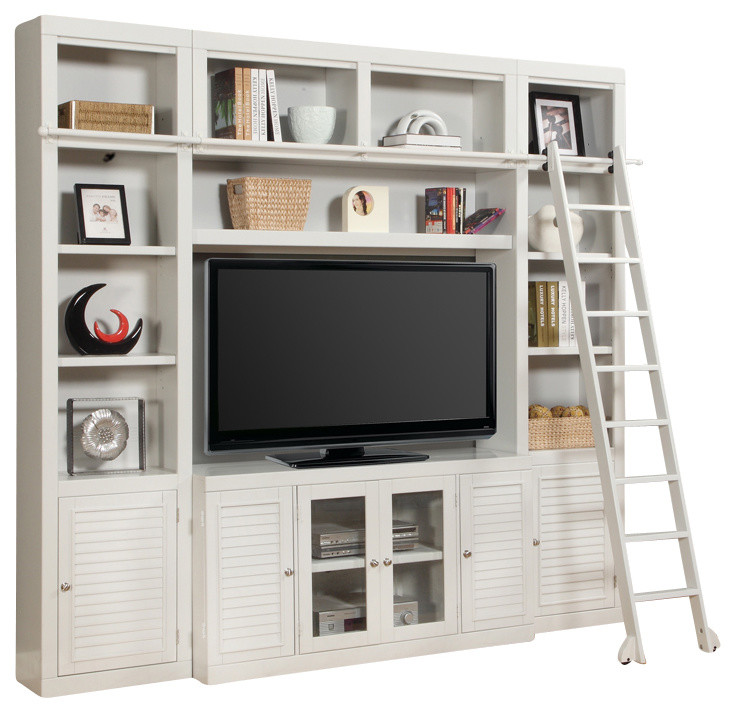 Boca Entertainment Wall, 4Piece Set Transitional Entertainment Centers And Tv Stands by