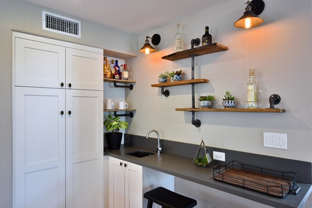 Rustic Modern Kitchen industrial-home-bar