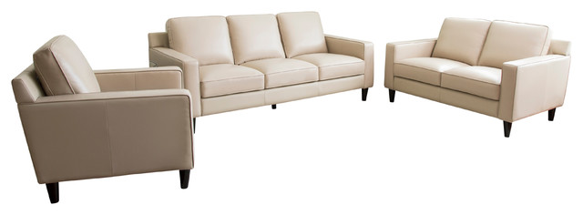 3 Piece Leather Sofa Love Seat, Abbyson Leather Sofa Sets