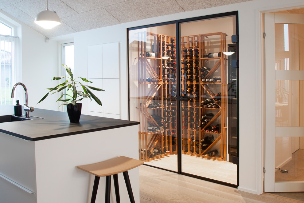 Design ideas for a scandinavian wine cellar in Odense.