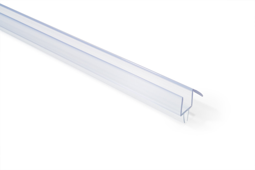 Frameless Shower Door Bottom Sweep W Drip Rail For 3 8 Glass Clear
