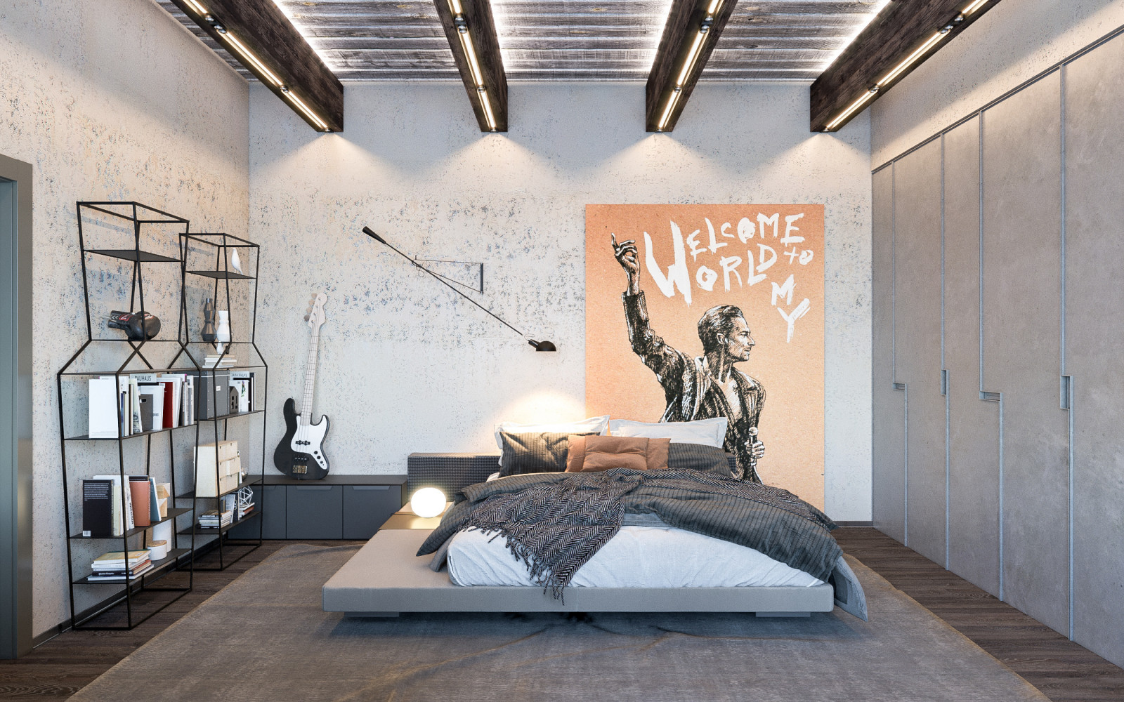 КОМНАТЫ В СТИЛЕ " БРУТАЛЬНЫЙ ЛОФТ"