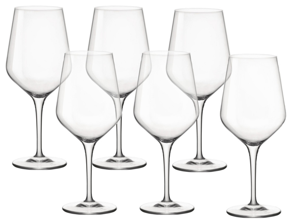 Bormioli Rocco Electra Clear 22 Ounce Wine Glass, Set of 6