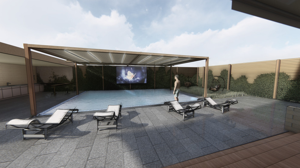 Планировки существующего коттеджа и планировка территории