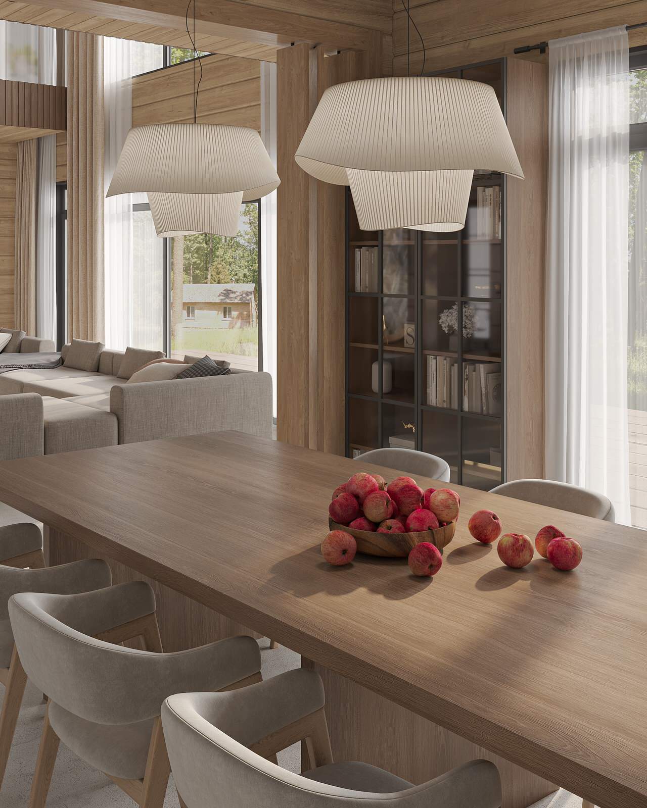 Загородный дом из клееного бруса