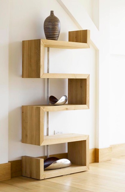 Contemporary Shelf Unit modern-vardagsrum