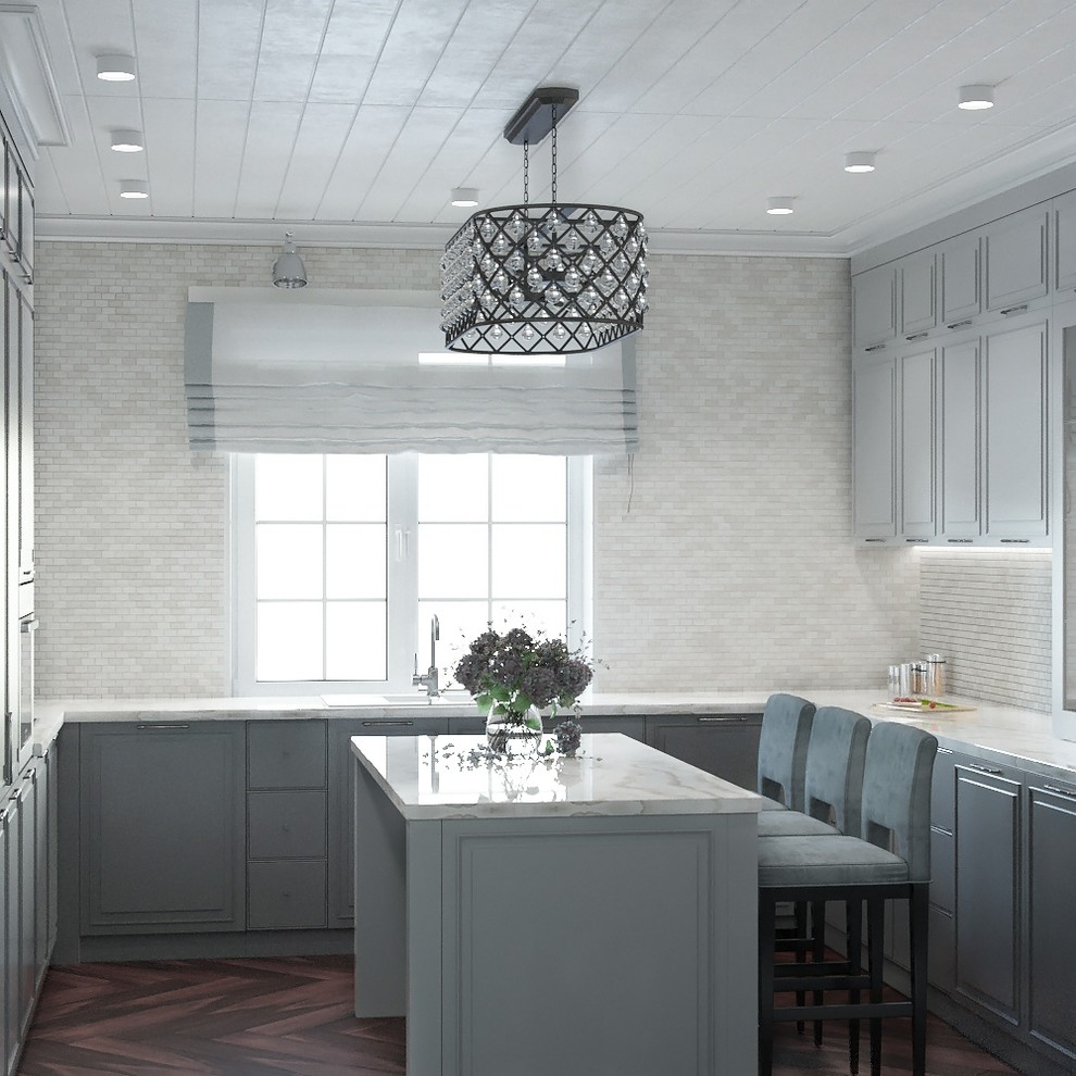 Дизайн интерьера кухни в пос.Ямное, Воронежская область