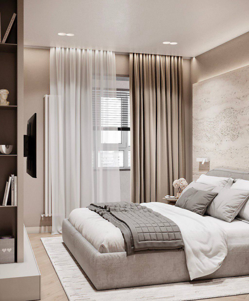 Минималистичная квартира в стиле джапанди, 100 м2