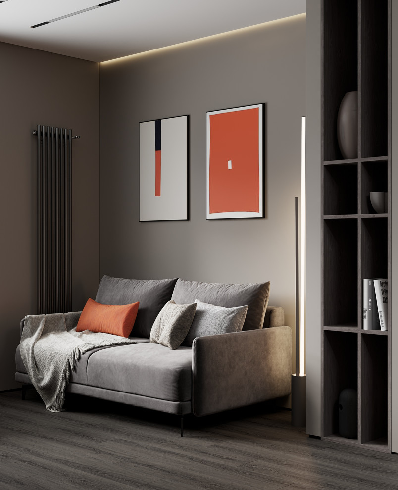 Дизайн-проект квартиры в современном стиле для молодой яркой пары