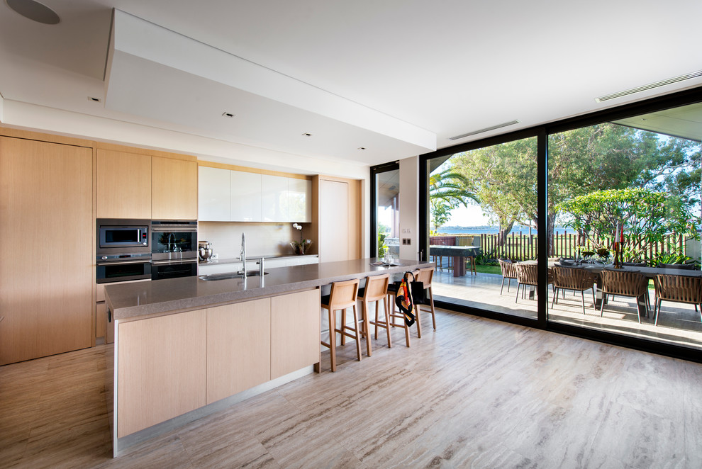 Design ideas for a contemporary kitchen in Perth.