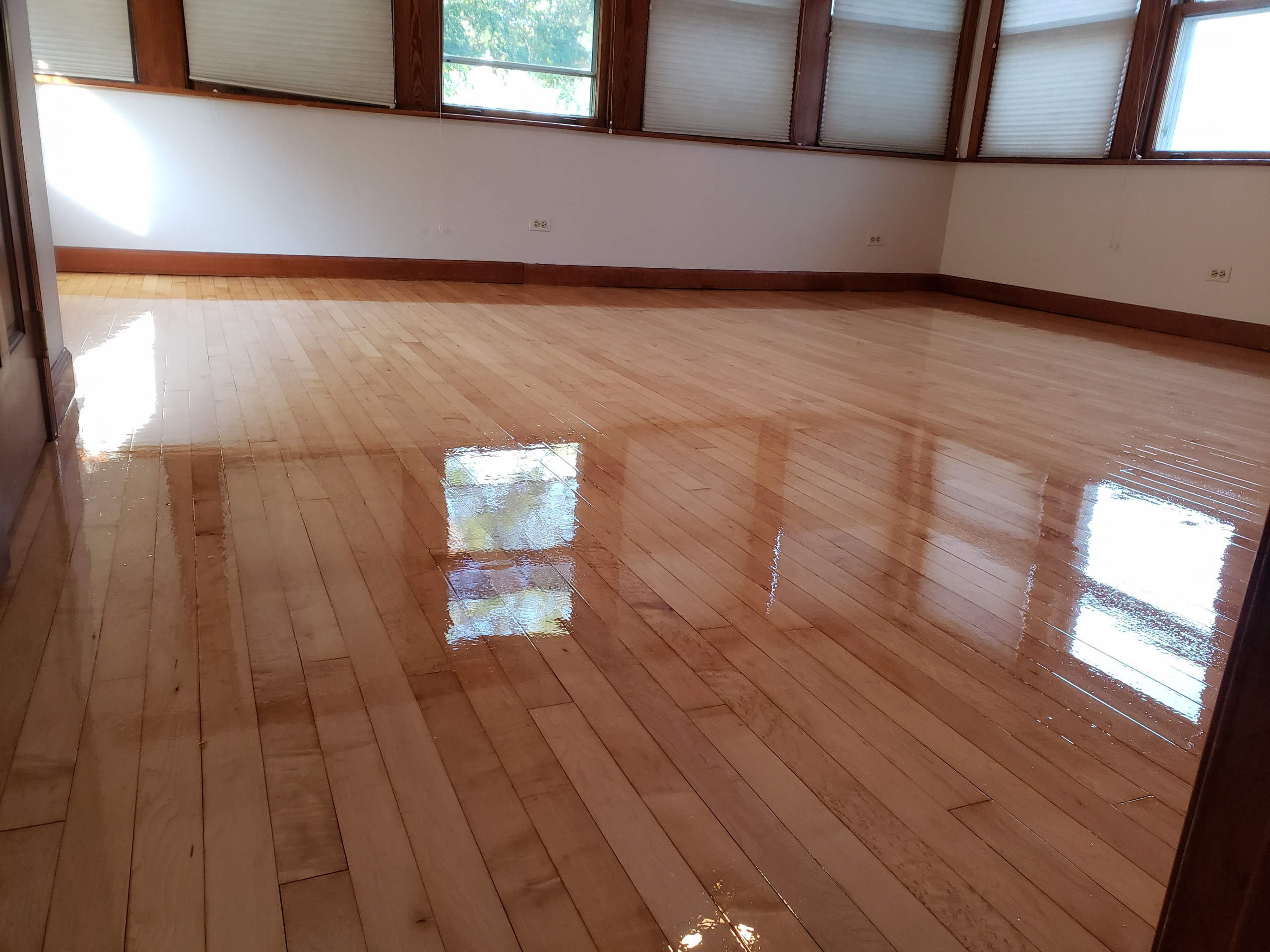 Old Irving Park, Chicago  , natural polyurethane finish on oak maple and pine