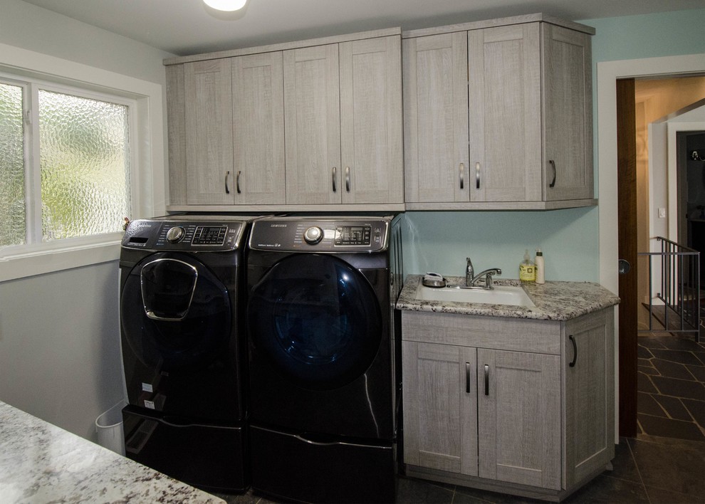 This is an example of a laundry room in Seattle.