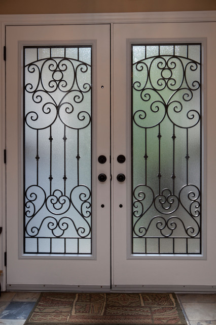 Classic Style Wrought Iron Door Inserts Entry Toronto By