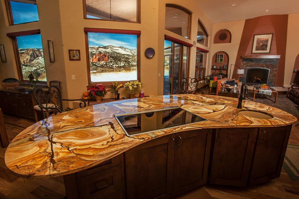 Kitchen - eclectic kitchen idea in Denver