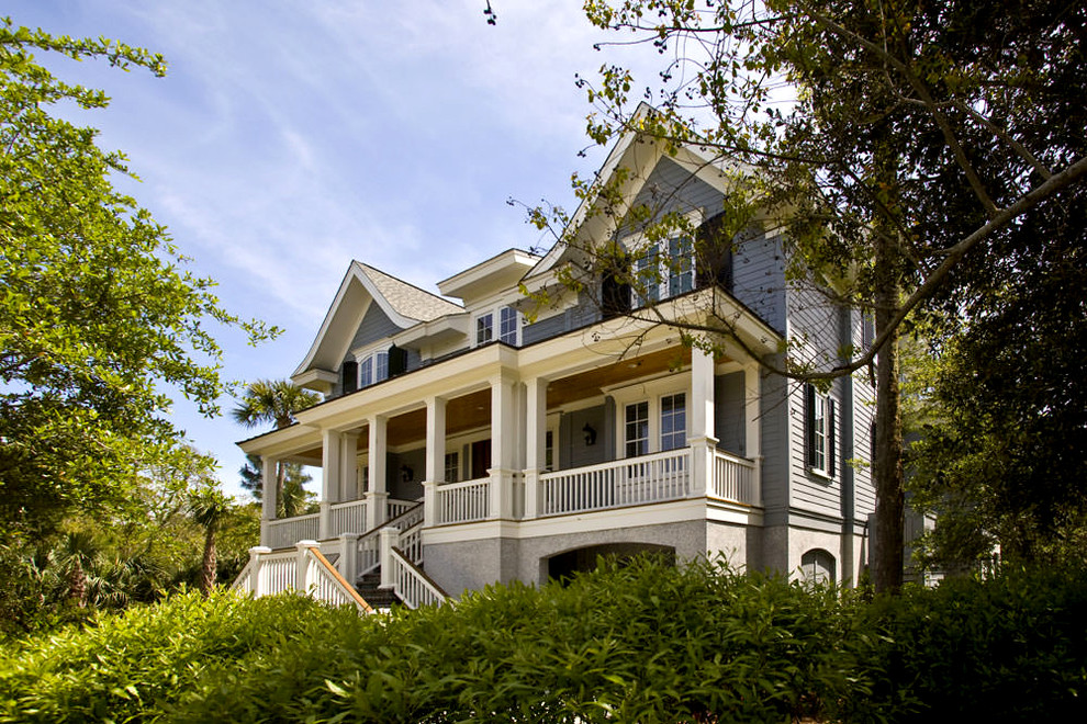 Photo of a beach style exterior in Charleston.