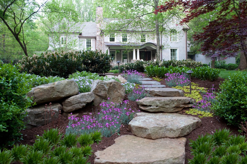 Inspiration for a traditional garden in Charlotte.