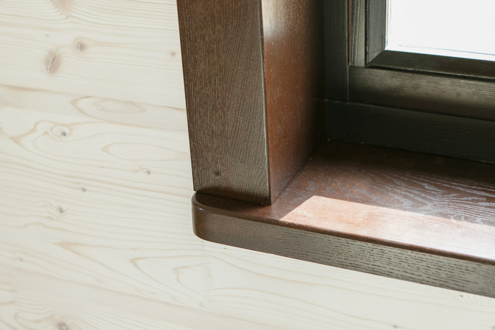 Интерьер дома из клееного бруса