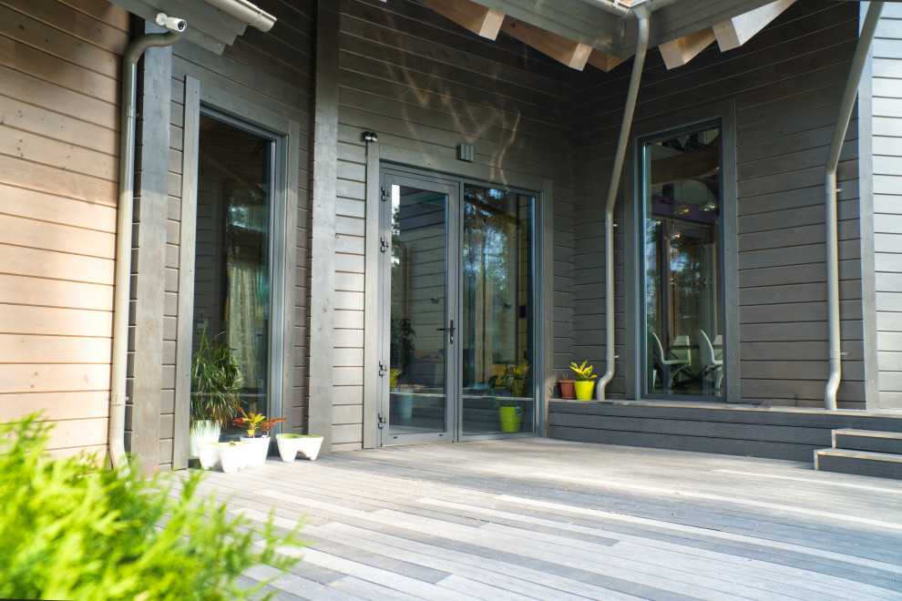 Одноэтажный загородный дом с вторым светом