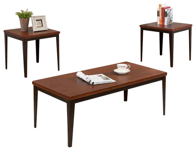 Tail And 2 End Tables 3 Piece Set Traditional Coffee Table Tail And 2 End Tables 3 Piece Set