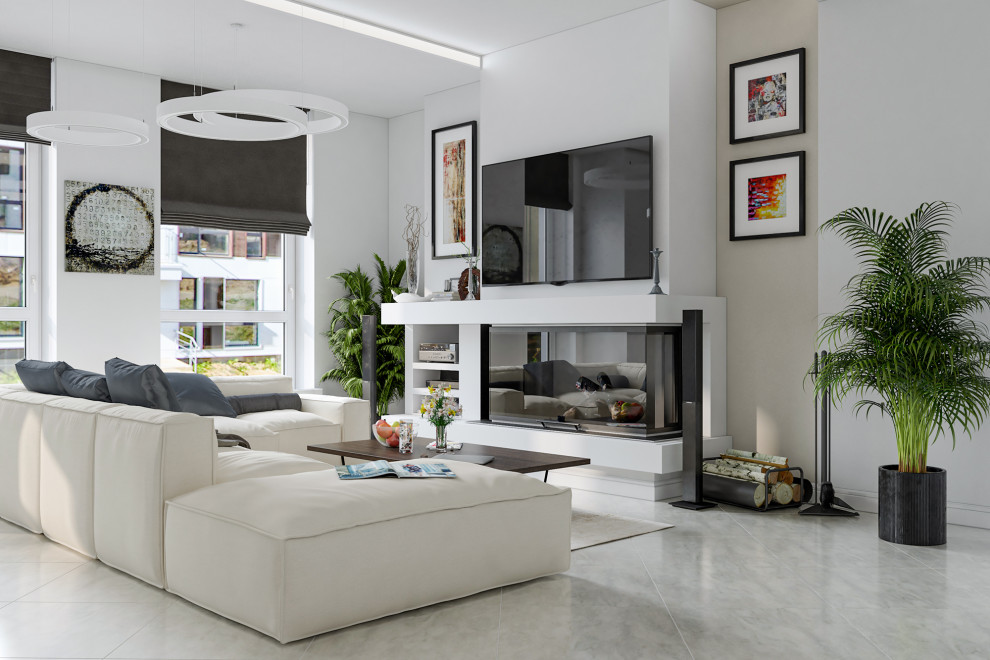 Камин в гостиной