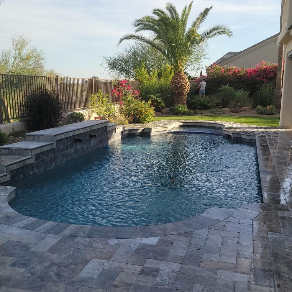 Pool Deck Stone Remodel