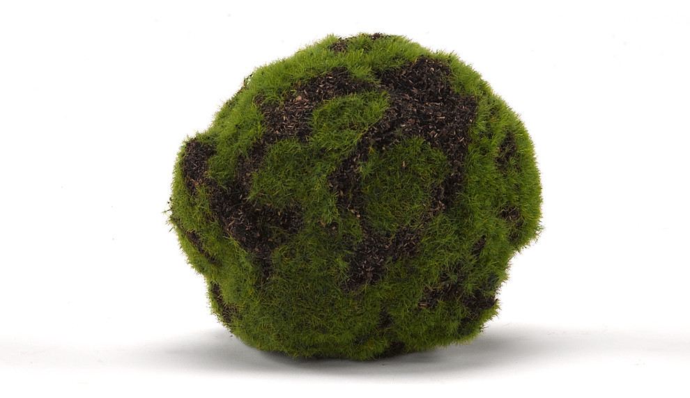 Green Crackled Moss Ball, Set of 3, 5"