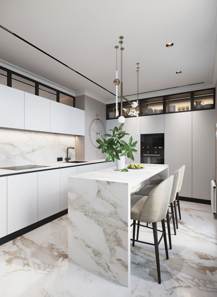 Современная квартира в теплых тонах