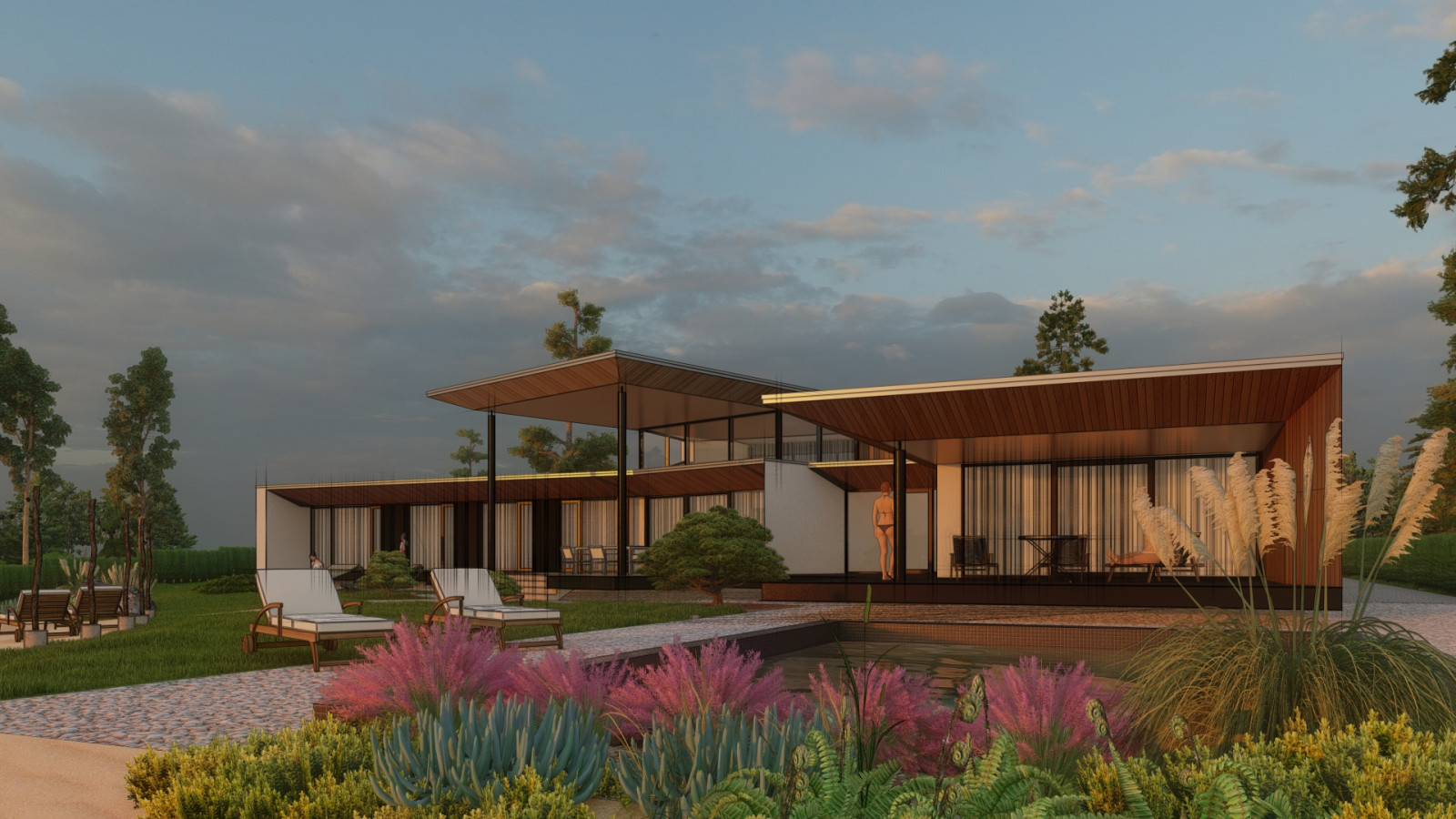 Роскошная дача на реке Мёша