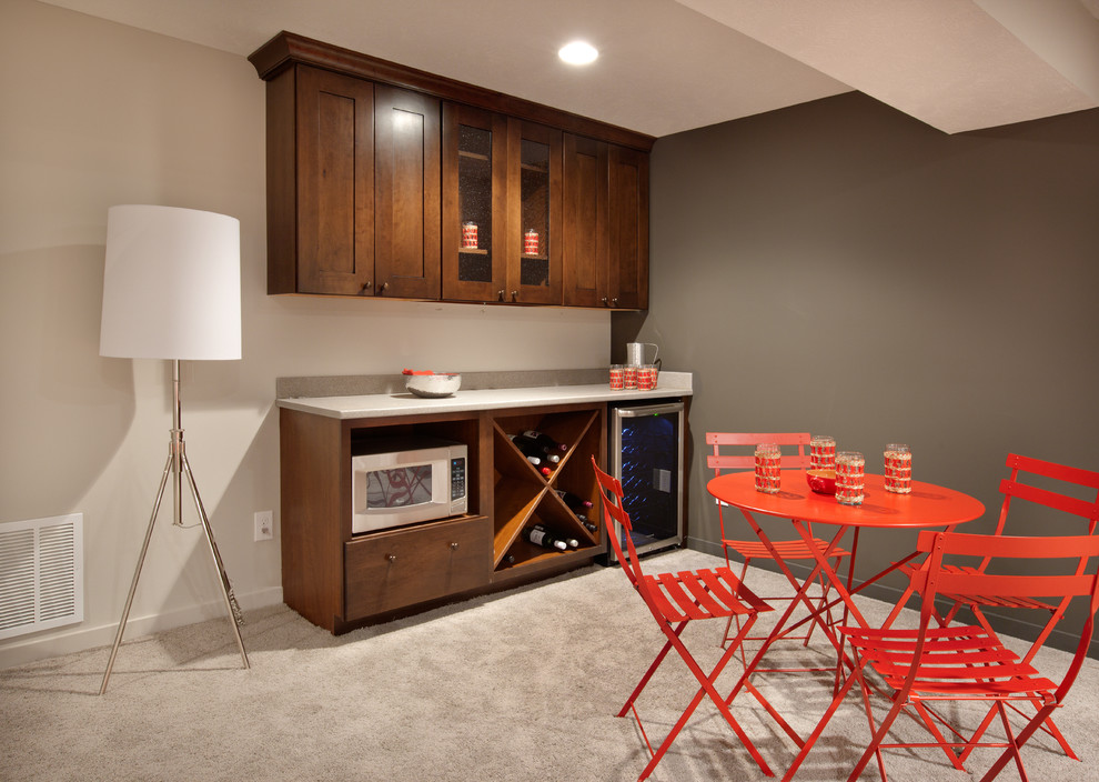 Basement - transitional basement idea in Columbus