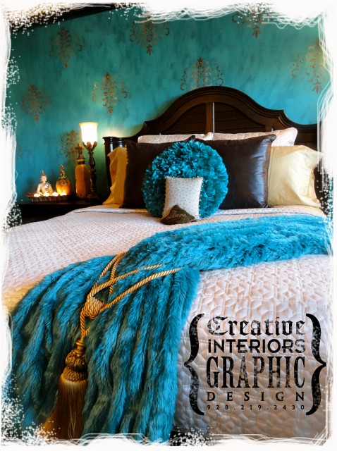 Damask Chic eclectic-bedroom