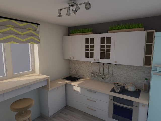 Новый проект кухни 9м