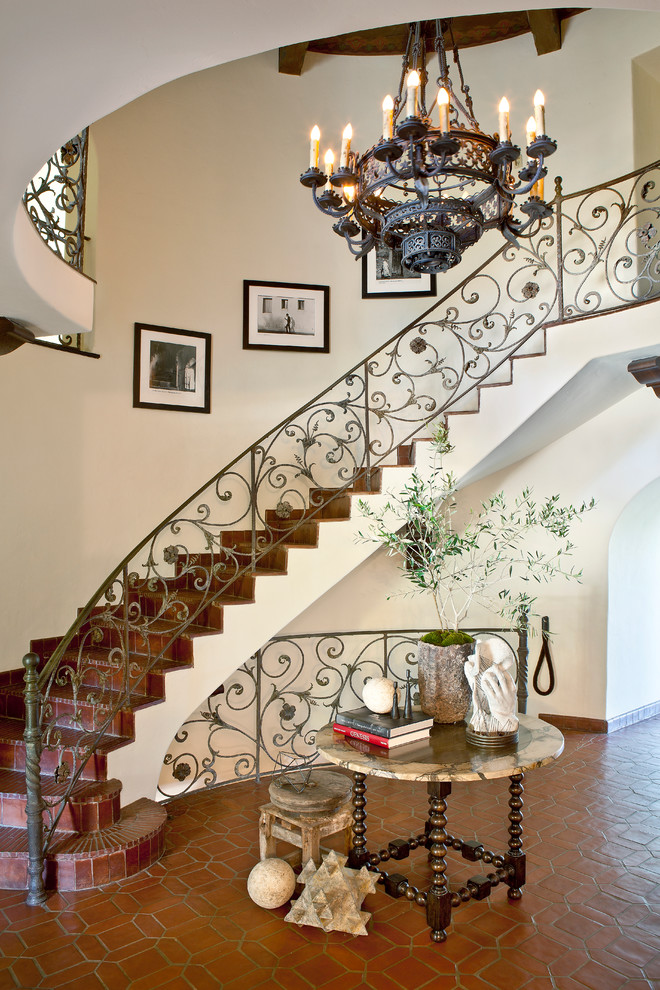 Photo of a mediterranean staircase in Los Angeles.