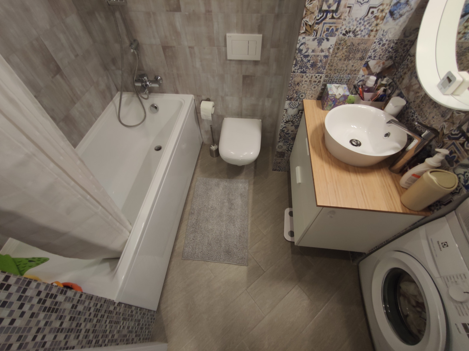 Ванная комната вид сверху