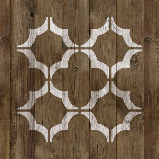 Mosaic Tile Stencil on Reusable Mylar for Crafts Contemporary Wall