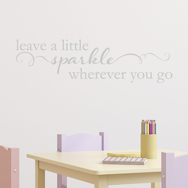 leave a little sparkle wall quotes decal - contemporary - wall