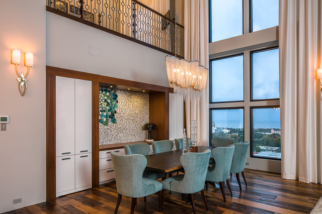 St. Petersburg Condo Rehab contemporary-dining-room