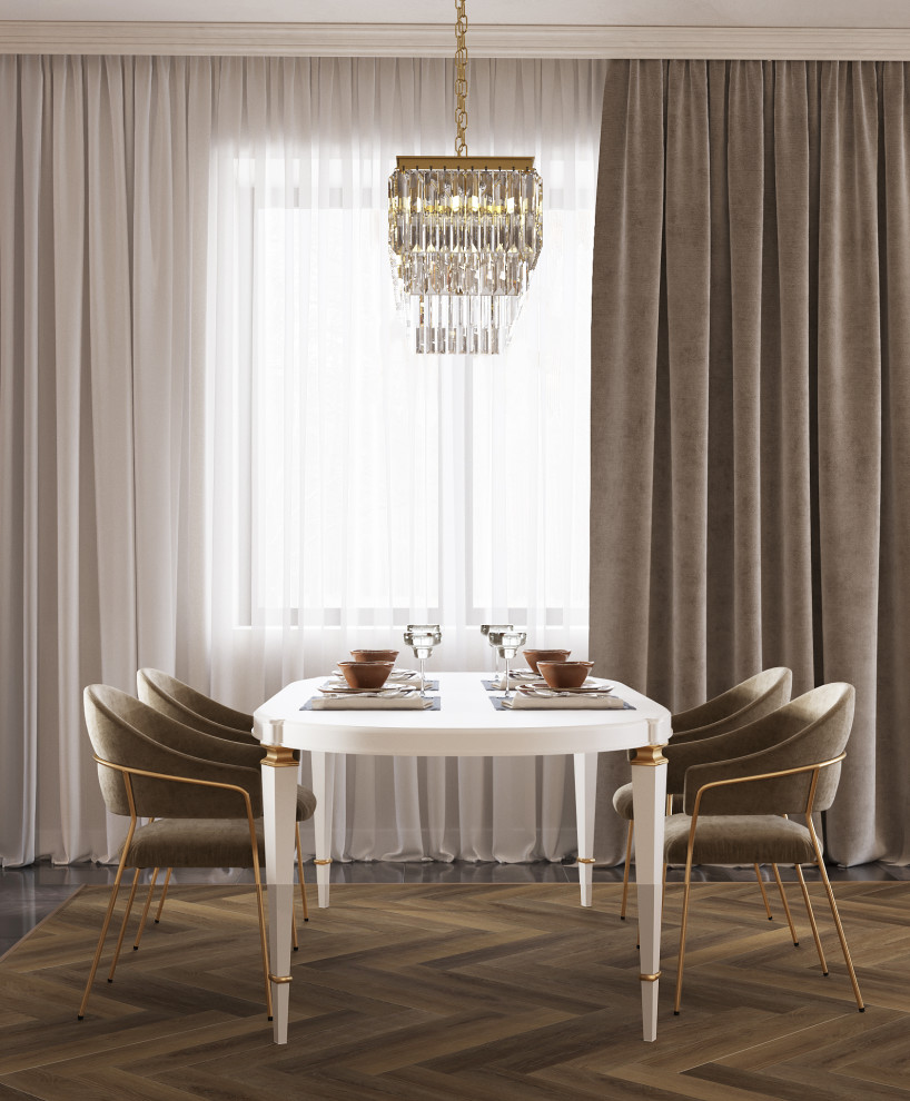 Дизайн -концепция кухни гостиной