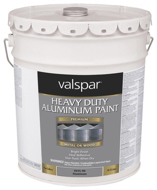 Valspar Heavy-Duty Aluminum Paint 018.5035-90.008, 5-Gallons ...