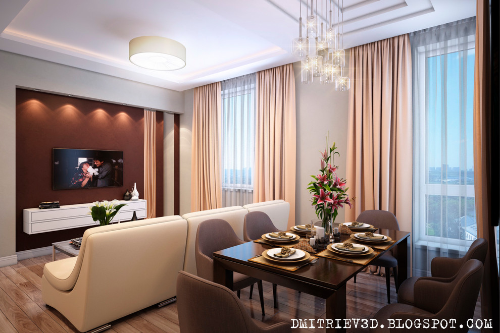 Визуализация интерьера в современном стиле для дизайн студии