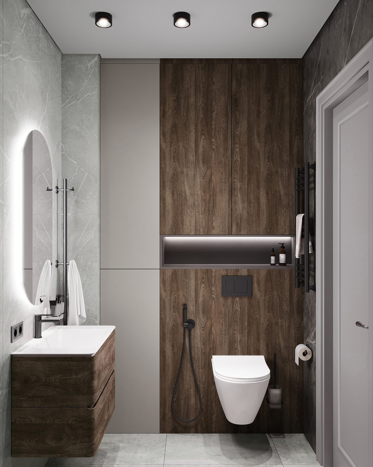 Дизайн интерьера квартиры с открытой террасой в жилом комплексе "Тармо"