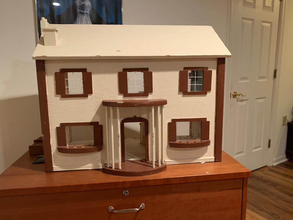 Vintage Victorian Dollhouse, Fully Furnished and Wired for Electricity