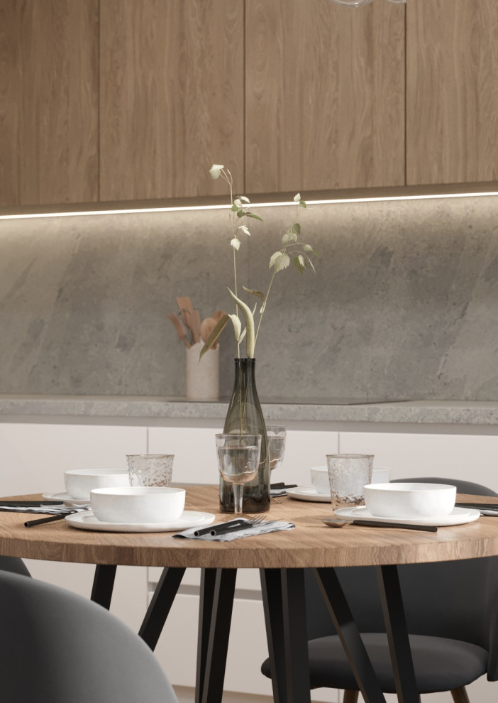 Design project of a one bedroom apartment