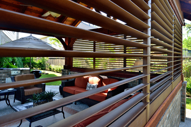 Exterior Aluminum Shutters modern