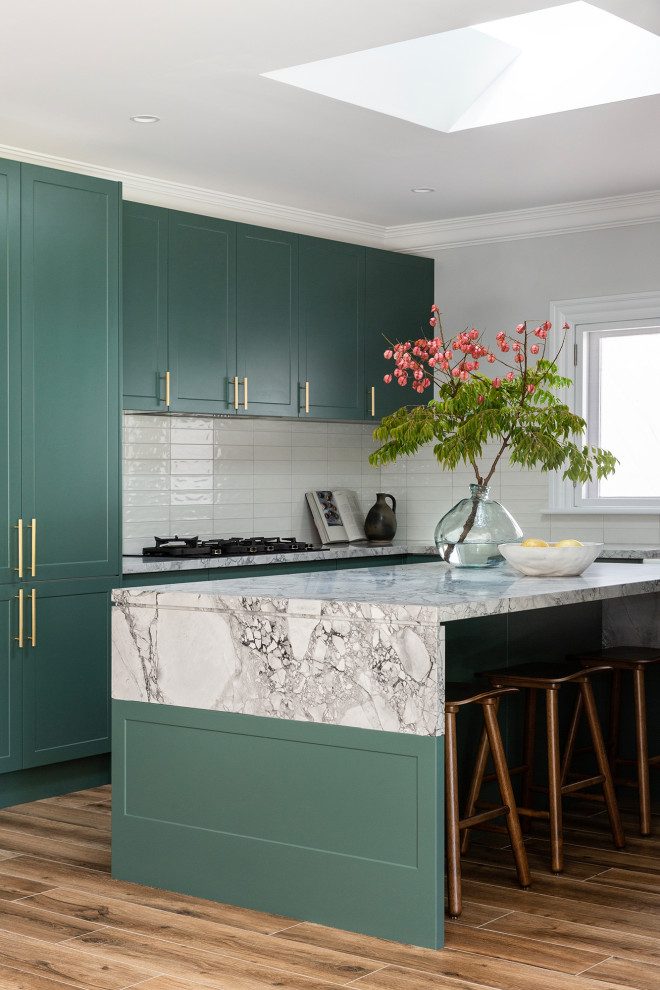This is an example of a transitional kitchen in Sydney.