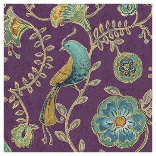 Bohemian Wings VIII Aubergine Poster Print by Daphne Brissonnet 24 x 24